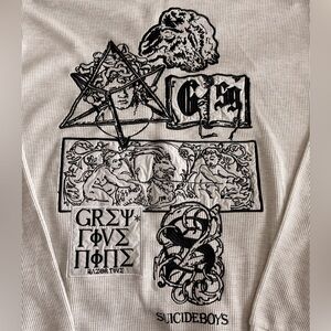 G59 Patched Henley Graphic Shirt